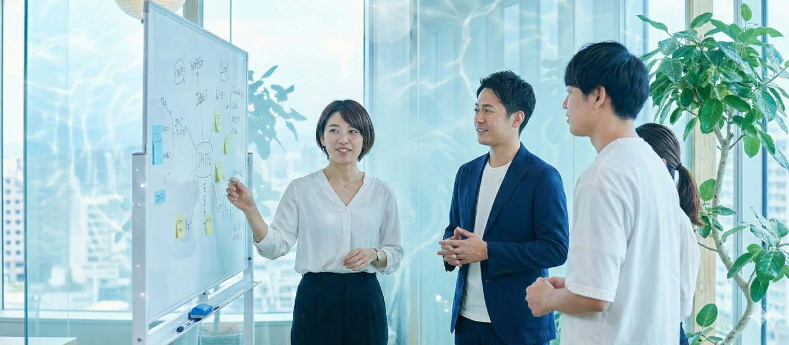 企業ミーティング雰囲気